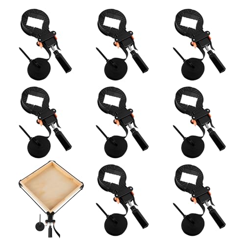 Image of Feekoon 13 FT Belt Band Strap Clamps for Woodworking, Quick Release Band Clamps with 4 Corner Claws, Thick and Sturdy Belt Clamp, Adjustable Picture Frame Clamp Tool(8 Pack)
