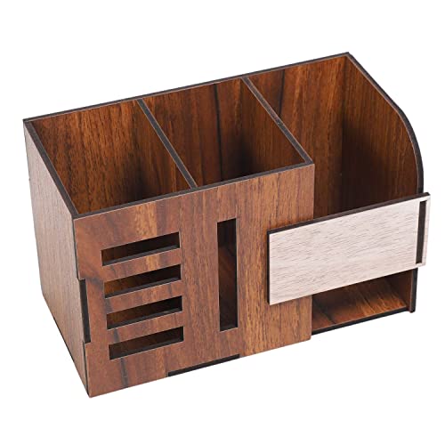Image of Deskart Kitchen Cutlery Holder | Spoon, Fork, Knife And Paper Napkin Organizer Stand For Home & Kitchen, Resturant, Cafe Dining Table Wooden MDF Dining Table Organizer (Classic)