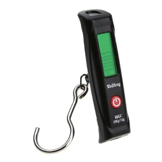 Weiheng wh-a121 50 kg/10g Bilancia Elettronica bagagli gancio portatile Display LCD, colore: nero