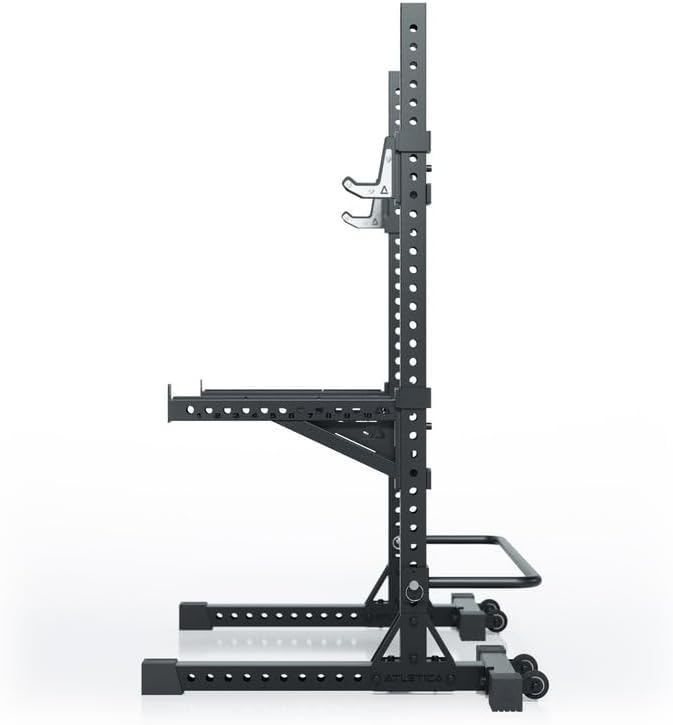 Atletica R7 Squat Rack Freestanding 195 cm Suitable for low spaces spotter arms included sandwich J-hooks included rubber feet incl.