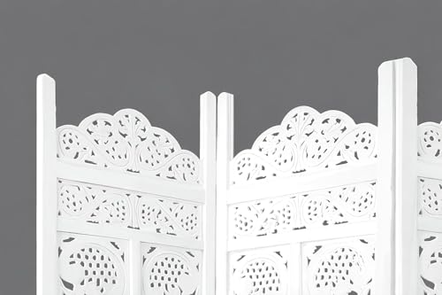 Image of Partition for Living Room,Divider,Partition Wall Room Divider Screen Separator, Wall Panel Divider for Hall | Bedroom |Office | Puja Room | Restaurant S Design (2 Panel White)