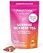 Pink Stork Morning Sickness Tea: Ginger-Peach, -USDA Organic Loose Leaf Herbs in Biodegradable Sachets, -Morning Sickness, Nausea, Cramps, Indigestion Relief -30 cups, -Caffeine-Free