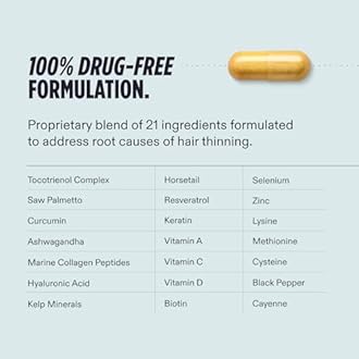 Nutrafol Men's Hair Growth Supplements, Clinically Tested for Visibly Thicker Hair and Scalp Coverage, Dermatologist Recommended - 3 Month Supply, Pack of 3