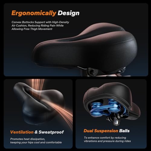 MERACH Magnetic Exercise Bike, Indoor Cycling Bike with Self-Developed App, 350 lbs Weight Capacity & 40 lbs Flywheel, Stationary Bike for Home Gym Fitness - Image 6