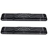 2PCS Paper Cutter Slider, 12 Inch Portable Paper Trimmer, Straight Cutting Guillotine, Cardboard Cutter for Paper Photo Vinyl Label Coupon Craft Paper(Black)