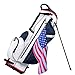 Solvora American Flag Golf Towels, Microfiber Waffle Golf Towel, Suitable for Men's Golf Gifts (Red Flag)