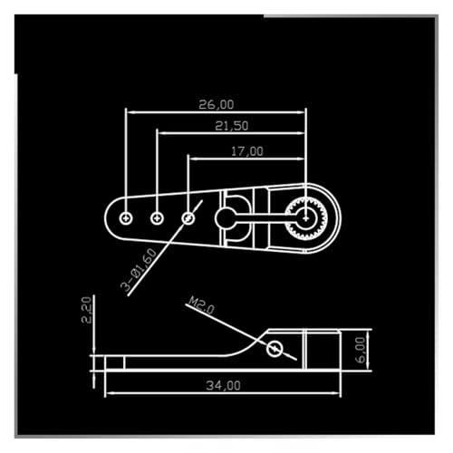 Mini servo 20kg HC20M numérique pour optimiser le poids des avions