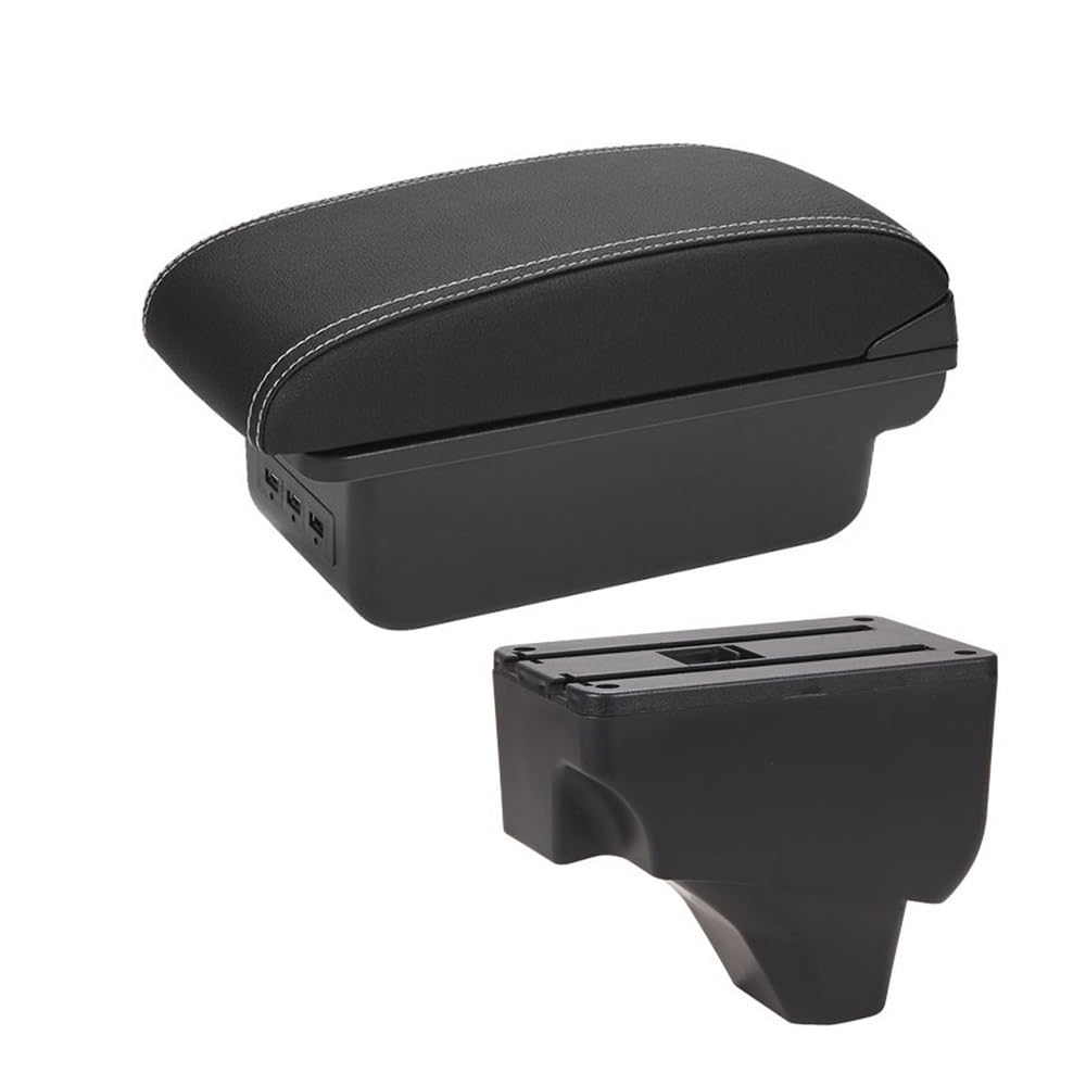 Yulegudi B3 Black White 3Usb Car Armrests For Peugeot 2008 208 2019-2025
