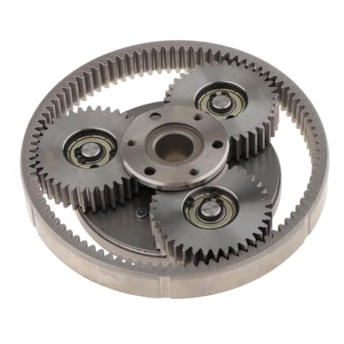 Fenteer Engranaje de Motor de Bicicleta, Conjunto de Engranajes de Repuesto, Accesorios para Bicicletas Eléctricas, 36 Dientes, Piezas de Repuesto de Alta Res, Anillo de Engranaje de Acero 47.5
