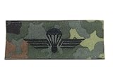 gestickte Ausführung Unbekannt Abzeichen Fallschirmjäger Schweiz Textil Aufnäher Springerabzeichen