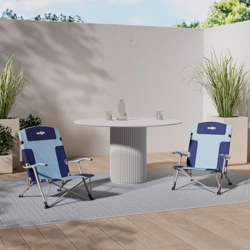Chaise de plage Brunner Bula XL design azur et structure robuste renforcée - 2