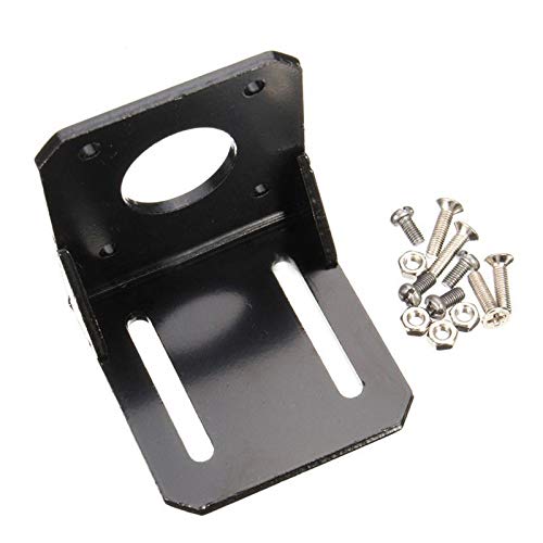 Triangle-Box - Alloy Steel Mounting bracket for 42mm NEMA 17 stepper motor with Screws Black