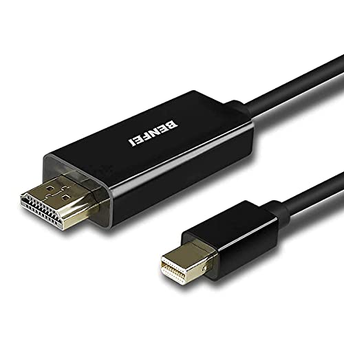 Mini DisplayPort to HDMI Cable, Benfei Mini DP to HDMI 15 Feet Cable (Thunderbolt Compatible) with MacBook Air/Pro, Surface Pro/Dock, Monitor, Projector