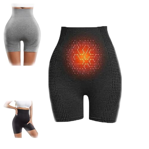 Viresta Shaping Shorts, Ion Fiber&High-Waist Tummy Control Shaping Shorts,Ice Ionic Fibre Repair Bodyshaper Butt (black, XL)