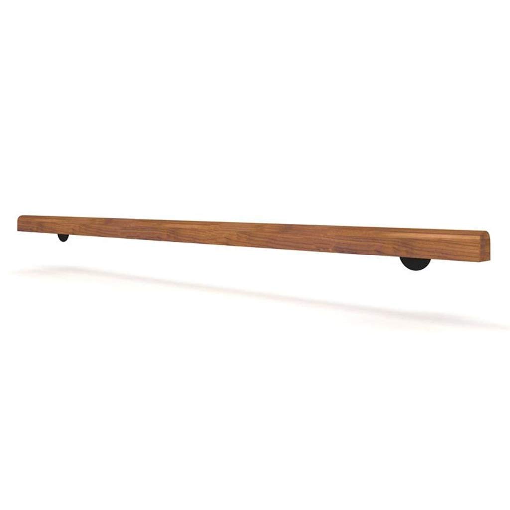 Main courante vintage en bois massif pour rampe d'escalier de maison