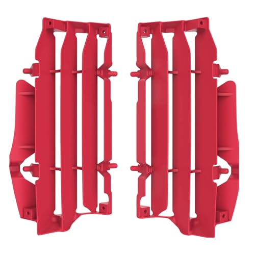 POLISPORT 8473600002 - Set di griglie per radiatore in polipropilene resistente e durevole senza hardware compatibile con le moto BETA RR in colore rosso