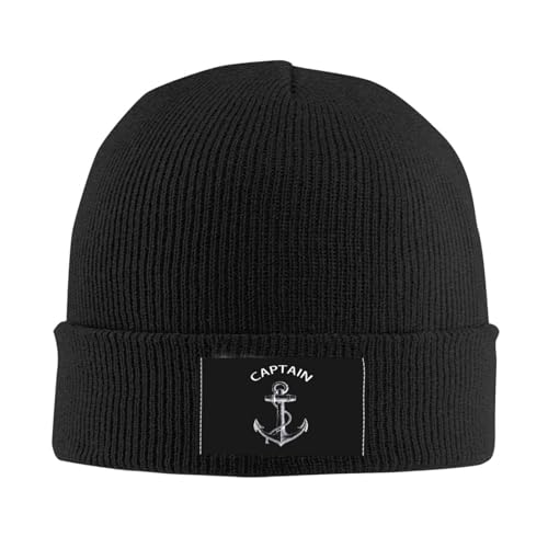 Sombrero cálido Unisex Capitán Gorro de Punto Ancla para Hombre cálido Gorro Unisex esquí al Aire Libre Sombreros de Marinero náutico Regalo para Deportes al Aire Libre