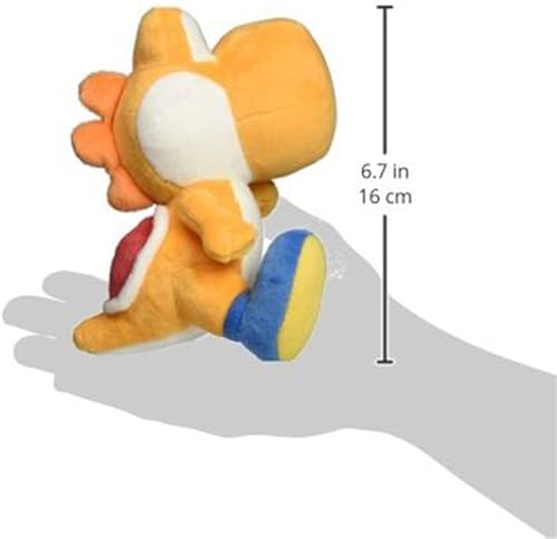 Miniatura 3 de Little Buddy 1390 Super Mario All Star Collection - Peluche Yoshi naranja de 7 pulgadas