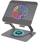 ZEBRONICS NS4000 PRO Rotatable Laptop Metal Stand, Upto 17 inch, 360° Fidget Rotation, Foldable, ...