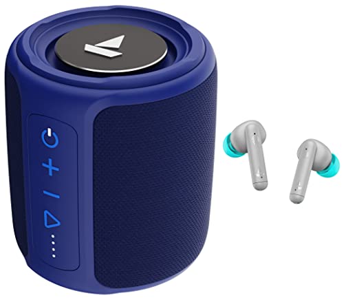 Image of boAt Airdopes 141 True Wireless in Ear Earbuds with mic, 42H Playtime, BeastMode & Stone 352 Bluetooth Speaker with 10W RMS Stereo Sound, IPX7 Water Resistance, TWS Feature, Up to 12H Total Playtime