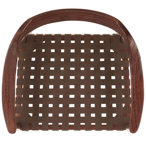 Sillón Marrón madera cognac elegante miniatura 6