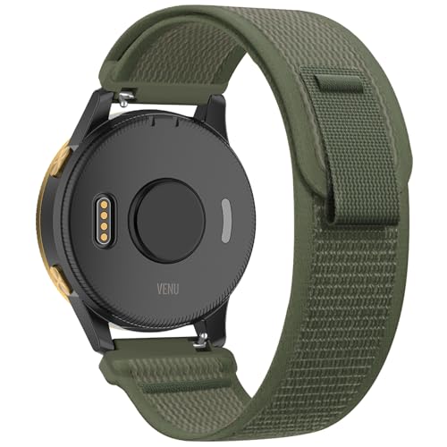 Correa de reloj compatible Garmin Venu 22mm nylon ajustable miniatura 1
