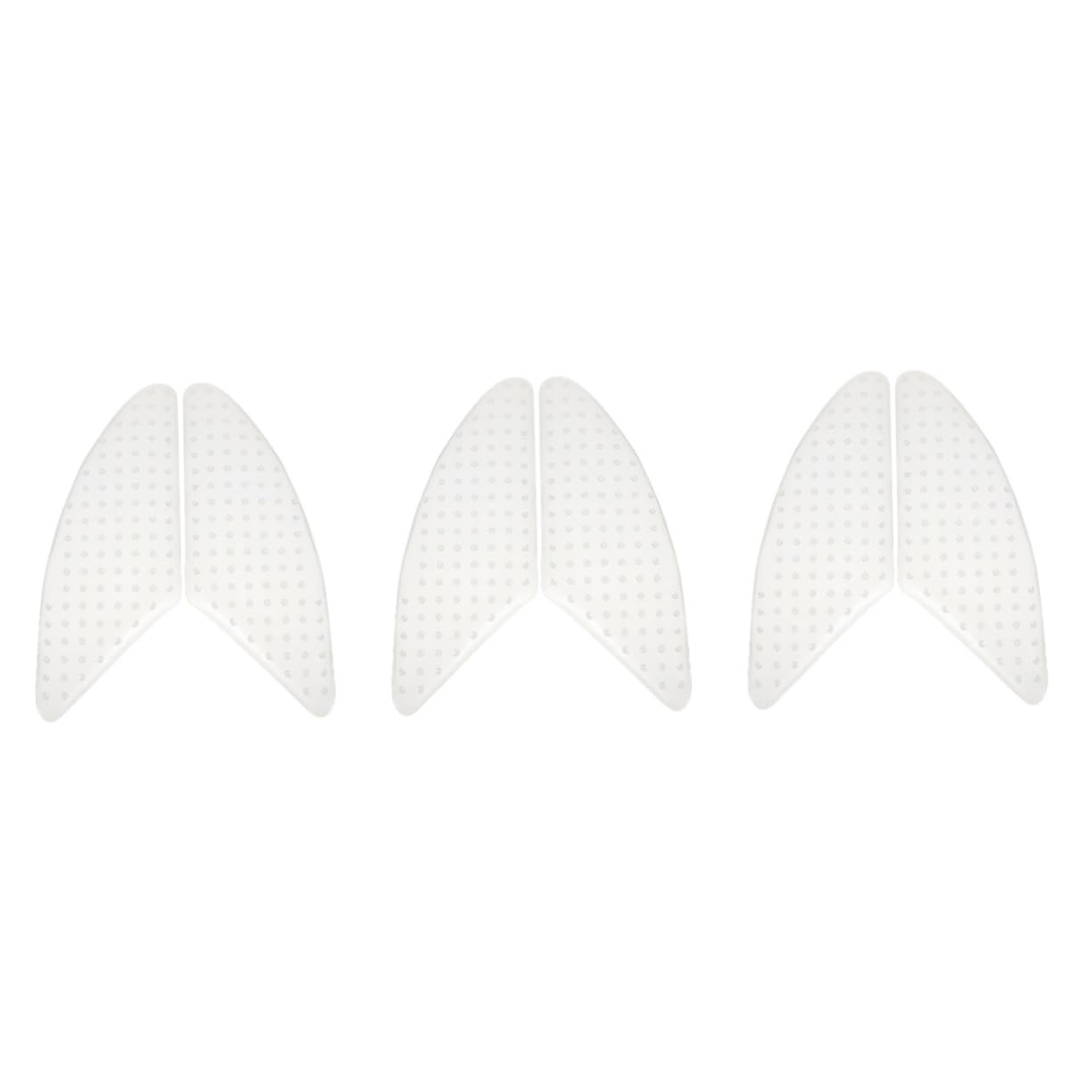 3 Pares Antideslizante Para Motocicleta Pegatinas Automotrices Tapón Libro Marrón Motocicleta Pegatinas Rodillera Pegatinas Coche Tanque Apliques Caucho Ecológico