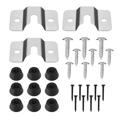 EUPSIIU Dartboard Bracket, 3 Set Dartboard Bracket Hanging Wall Hook, Hanging Dartboards, Dart Board Hanging Kit, includes Screws and Stabilisers, Dart Board Accessories (3)