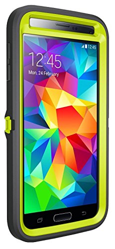 OTTERBOX DEFENDER SERIES for Samsung Galaxy S5 - Retail Packaging - Citron Kick (Citron Green/Slate Grey)