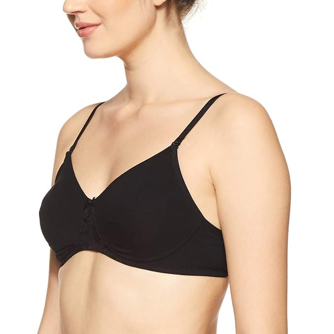Image of Van Heusen Women's Everyday Cotton Bra|Medium Coverage|Non Padded|Non Wired|Seamless Moulded Cups|Anti Bacterial Tech| Keeps you Fresh|Sweat Absorbent|No Slip Soft Straps|Detachable Straps|Style 11001