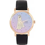 Toff London Orologio da levriero afgano bianco