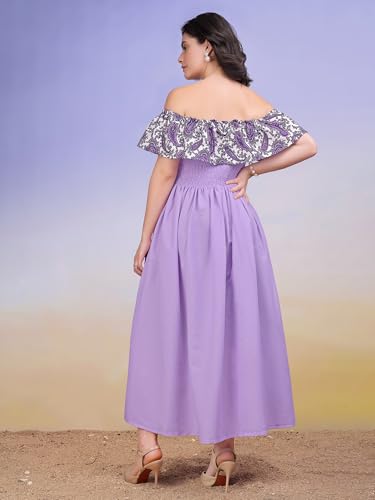 Image of PURVAJA Women's Cotton Dress(Floe-231-235)