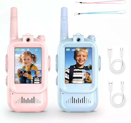 Video Walkie Talkies for Kids 2 Pack Fun Toys for Camping Hi
