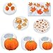 Junhui 7 Pezzi Zucca Candela Stampi in Silicone, Halloween Foglia d'acero Stampo Candela, 3D Stampo per Stampi Epossidici in Silicone per Decorazioni di Halloween, Candele, Aromaterapia immagine