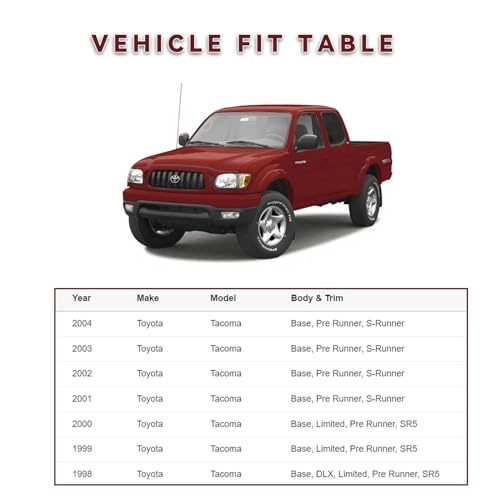 Image of Passenger Door lacth Assembly Compatible for Toyota Tacoma 1998-2004 Front Right Side Latch Non-Power Door Lock Replacement Kit