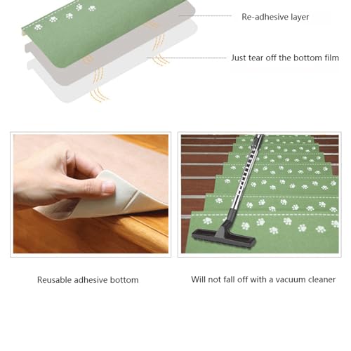 Alfombrilla antideslizante fluorescente y reutilizable para escalones 5