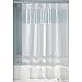 Produktbild iDesign Stripes EVA/PEVA Duschvorhang aus EVA, wasserdichter Vorhang für Badewanne und Dusche in 183 x 183 cm, weiß/durchsichtig