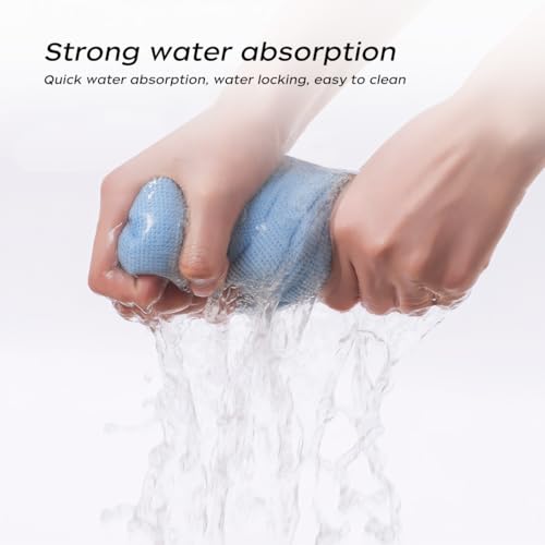 LiangYuanZen Lot de 7 chiffons en microfibre de 30 x 30 cm de qualité supérieure, super absorbants et lavables, pour le nettoyage de voiture, idéal pour la cuisine et la maison, sept couleurs – vue 3