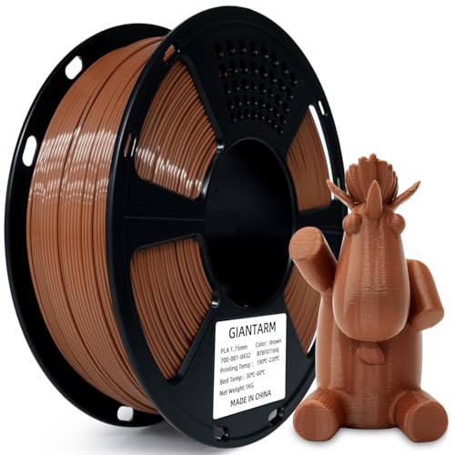 PLA Filament 1.75mm GIANTARM 3D Drucker Filament PLA Braun 1kg Spool