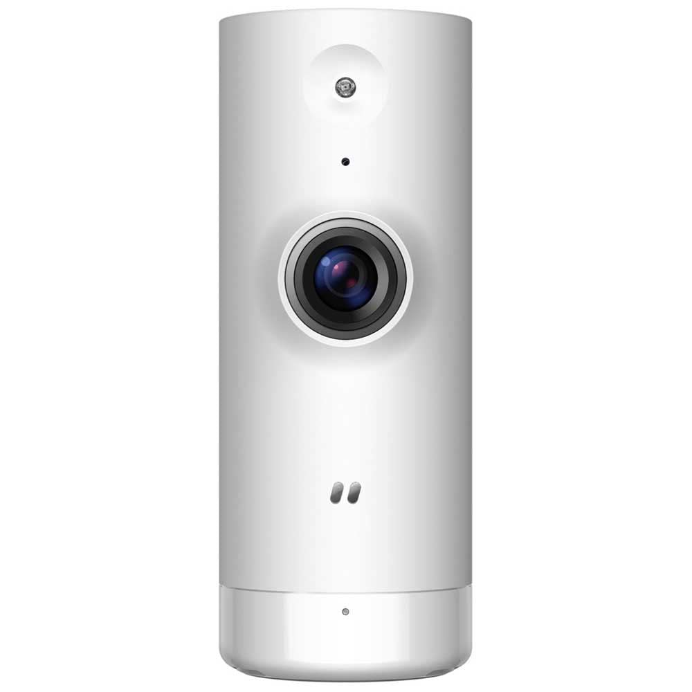 D-Link DCS-8000LH Mini HD kamera WiFi (wbudowana funkcja widzenia w nocy, wykrywanie ruchu i hałasu, jakość wideo HD 720p, widoczność w dzień i w nocy, szeroki kąt widzenia 120 stopni, zdalny dostęp