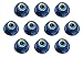 Associated FT 3mm Aluminum Flanged Locknut (Blue) (10) ASC25392