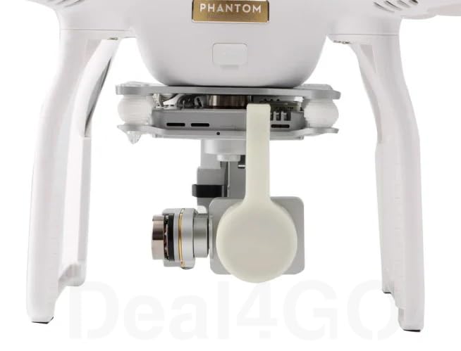 Deal4GO Camera Lens Cover Protector Cap Replacement for DJI Phantom 3 SE/3S/3A/3P (White), Balck