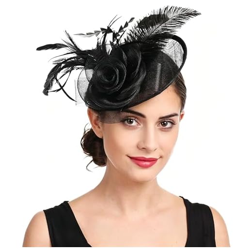 Cappelli per matrimonio: guida per sposo e ospiti 10 Fascinator cerimonia clip con fiore e rete