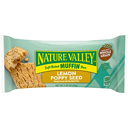 Image of Nature Valley Soft-Baked Muffin Bars, Lemon Poppy Seed, Snack Bars, 5 ct (Pack of 18)