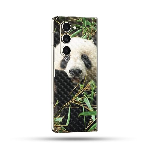 Image of MightySkins Skin Compatible with Samsung Galaxy Z Fold 5 Full Wrap - Protective Durable Textured Carbon Fiber Finish | Easy to Apply Remove and Change Styles | Made in The USA