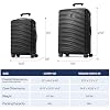 Travelpro Maxlite Air V2 Hardside Expandable Luggage, 8 Spinner Wheels, Lightweight Hard Shell, TSA lock, Shadow Grey, 2-Piece Set (20/25)