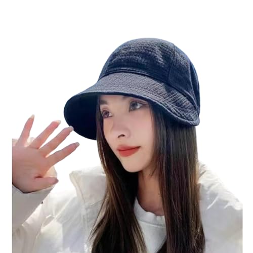 [Apparlxer] UV カットキャップ レディース 日除け帽子 立体ワッフル柄 深め大きな前つば 小顔効果 サイズ調整 日除け防止 紫外線対策 吸汗排湿 速乾 軽薄 折りたたみ 夏用 通勤 旅行