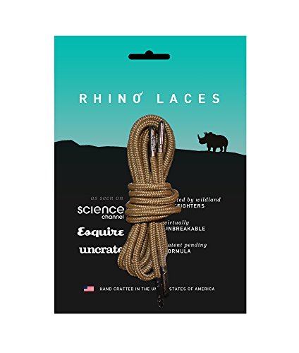 Rhino Laces in Coyote Brown, 44 inch