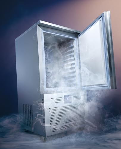 Image of Kolice 10-Tray Commercial Blast Chiller -40F | 250L Stainless Steel Shock Freezer with AI Controller | Heavy Duty Flash Freezer for Bakery Frozen Dough, Ice Cream, Restaurant Use | 1450W, 110V