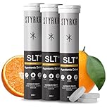 Electrolytes Tablets by Styrkr - Citrus - 3X Pack of 12 Hydration Tablets - 1000mg per Serving - 2X Higher Salts - Used by Endurance Athletes - Advanced Quad-Blend Formulation - SLT07 12x per Tube